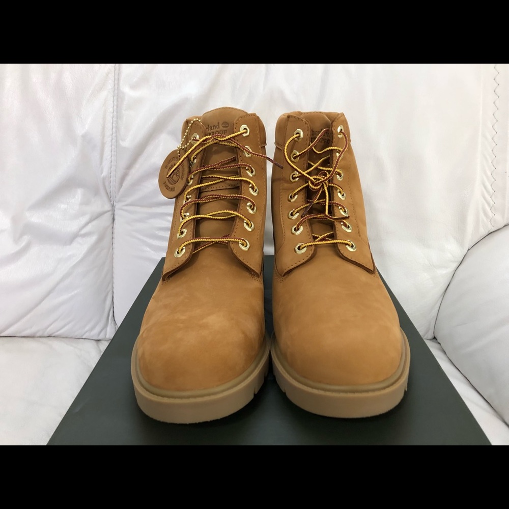 Timberland 6 Inch Boots Basic Wheat Waterproof New - Picture 3 of 7